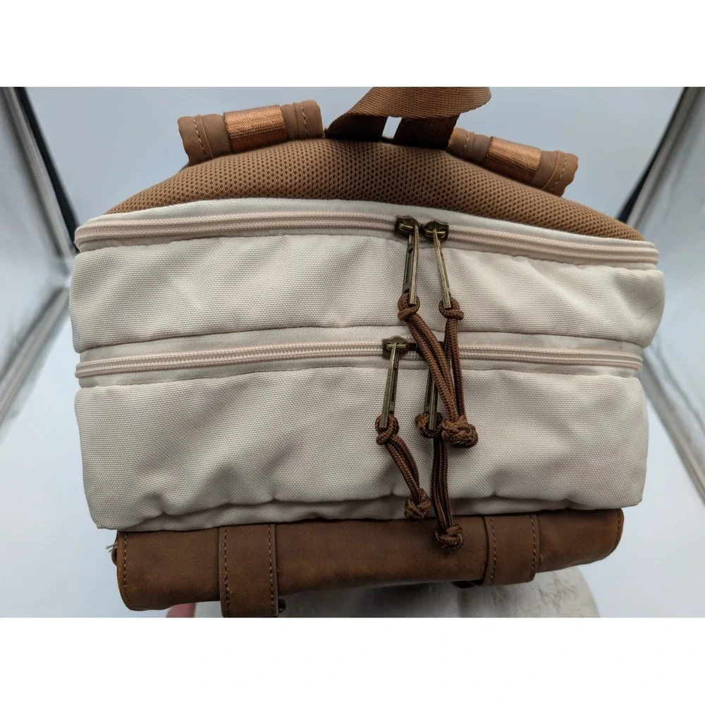 Lord of the Rings Boxlunch Backpack Leaf of Lorien Fellowship Canvas Brown READ!